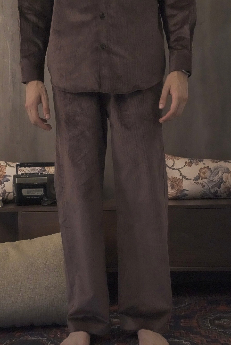 Corduroy Chocolate Brown Men Trouser