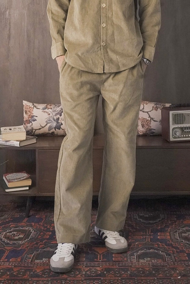 Corduroy Lemon Grass Men Trouser