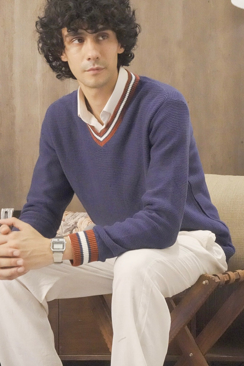 Male Navy Blue Sweater