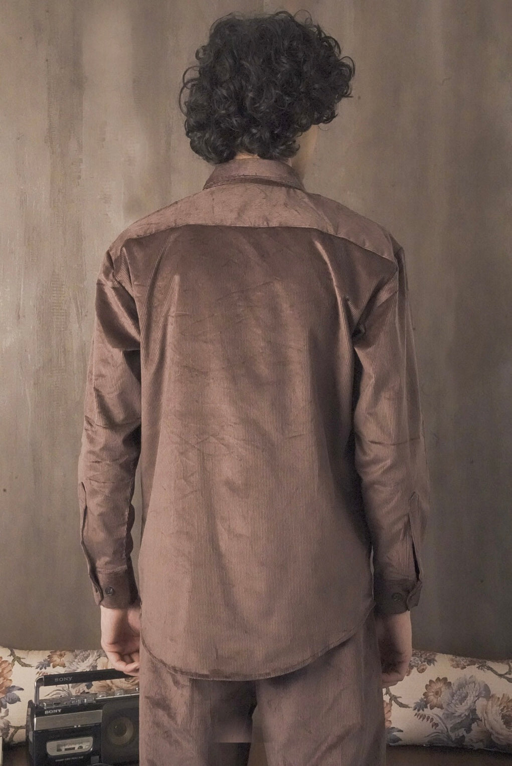 Corduroy Chocolate Brown Men Shirt