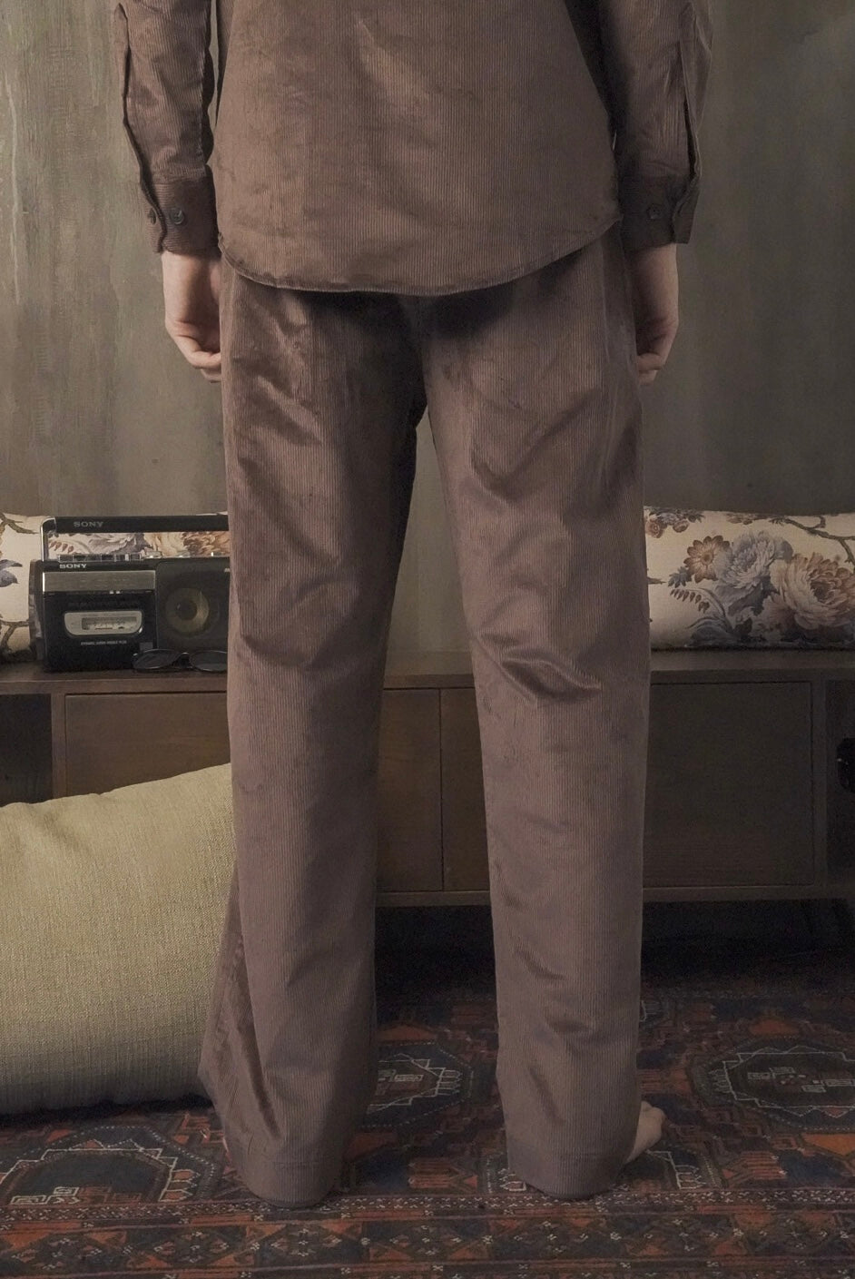 Corduroy Chocolate Brown Men Trouser