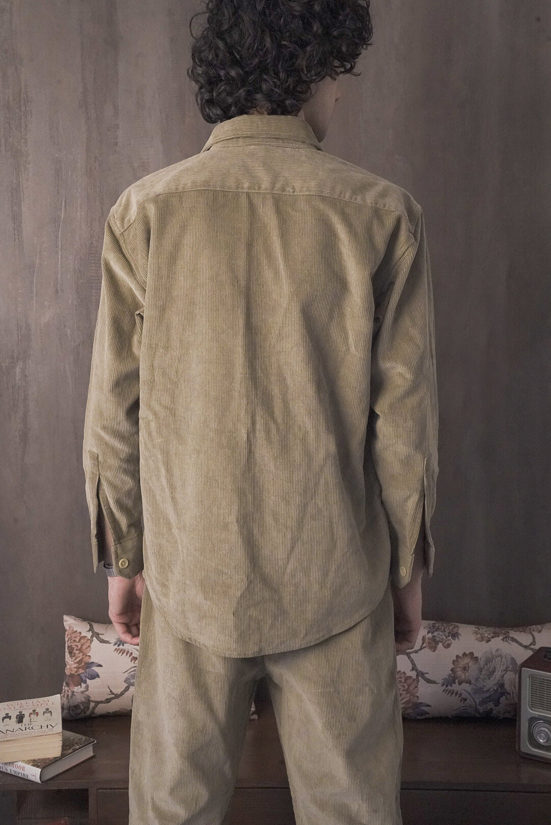 Corduroy Lemon Grass Men Shirt